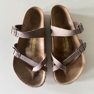 Birkenstock Brown Double-Strap Sandals